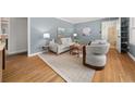Cozy living room featuring hardwood floors, neutral paint, and comfortable seating at 2272 Desmond Dr, Decatur, GA 30033