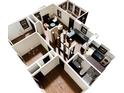 3D floor plan showcasing functional layout with distinct living spaces at 1658 Altadena Sw Pl, Atlanta, GA 30311