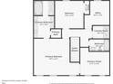 Detailed floor plan showcasing bedroom sizes, bathroom locations, and the home's layout at 615 Henderson Mill Rd, Covington, GA 30014
