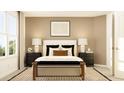 Cozy bedroom with neutral walls, large window, comfortable bedding, and stylish furnishings at 416 Valley View Trl, Canton, GA 30115