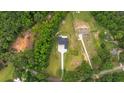 A lush, green aerial view showing the serene setting and surrounding landscape at 1604 Greendale Rd, Covington, GA 30014