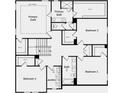 Second floor layout featuring the primary suite, three bedrooms, two bathrooms, and a laundry room at 1734 Fawlocke Run, Loganville, GA 30052
