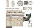 Traditional style design board featuring neutral tones, plush seating, and elegant decor at 375 Beracah Tr Southwest Sw Trl, Atlanta, GA 30331