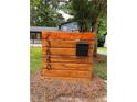 Close up of a modern mailbox with wood frame and black hardware showcasing address numbers at 3640 Narron Dr, Atlanta, GA 30331