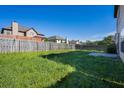 Backyard features green space, fenced yard, and easy access to the house for outdoor enjoyment and privacy at 4238 Sir Dixon Dr, Fairburn, GA 30213