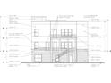 A contemporary multi-level house featuring cementitious stucco panels, aluminum windows, and brick veneer on the first level at 1301 Lavista Ne Rd, Atlanta, GA 30324