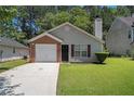 Charming single-story home with well-maintained lawn and attached one-car garage at 4378 Chestnut Oaks Trce, Lithonia, GA 30038