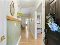 Inviting entryway featuring hardwood floors and stylish decor at 1412 Oakridge Cir, Decatur, GA 30033