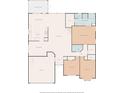 Detailed floorplan showcasing the layout with bedrooms, bathrooms, living spaces, and garage at 2949 Spotted Pony Nw Ct, Acworth, GA 30101