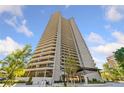 Exterior view of a high-rise building showcasing its modern architecture and balconies at 2660 Peachtree Rd # 6A, Atlanta, GA 30305