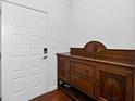 Foyer featuring a white front door and dark wood console table at 400 17Th Nw St # 1321, Atlanta, GA 30363