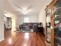 Bright living room with hardwood floors and an open floor plan, perfect for entertaining at 602 Summer Pl, Norcross, GA 30071