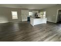 Open-concept kitchen featuring a large center island with modern appliances and stylish countertops at 1090 Mcdaniel St, Atlanta, GA 30310