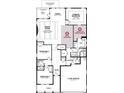 Detailed floor plan showcasing the layout of the home, including bedrooms, bathrooms, and living spaces at 164 Henley St, Canton, GA 30114