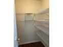 A walk-in closet with wired shelving for maximum storage capacity at 802 Village Pl, Loganville, GA 30052