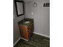 Cozy bathroom featuring granite countertops and modern finishes at 125 Toccoa Rd, Carrollton, GA 30116