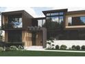 Stunning entrance featuring a modern design, meticulously landscaped garden, and an elegant walkway leading to the front door at 654 Longleaf Dr, Atlanta, GA 30342