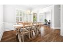 Elegant dining room with hardwood floors and ample natural light at 1596 Fearn Ne Cir, Brookhaven, GA 30319