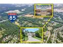 Aerial view highlighting proximity to Interstate 85 and Mall of Georgia at 635 Piping Rock Pt, Lawrenceville, GA 30043
