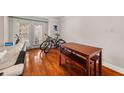 Cozy dining area with hardwood floors and access to the outdoor space, ideal for everyday meals and entertaining at 1364 Keys Crossing Ne Dr, Atlanta, GA 30319