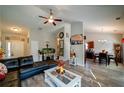 Spacious living room featuring hardwood floors, vaulted ceilings, and lots of natural light at 504 Cole Creek Dr, Dallas, GA 30157