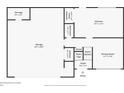 First floor plan showing the relationship between the garage, kitchen, and entry at 2325 E Hill Way, Norcross, GA 30071