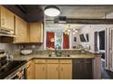 Functional kitchen featuring granite countertops and stainless steel appliances at 800 Peachtree Ne St # 1014, Atlanta, GA 30308