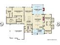 Detailed first floor plan showing layout of rooms, garage, kitchen, Primary bedroom, and bathrooms at 1779 Granade Sw Rd, Conyers, GA 30094