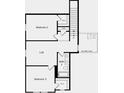 Second-floor layout with two bedrooms, a full bath, a spacious loft, and additional storage at 4171 Brindle Pl, Loganville, GA 30052