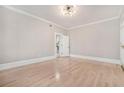 Spacious living room with hardwood floors and neutral colors at 1156 Piedmont Ne Ave # B3, Atlanta, GA 30309