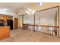 Open concept dining area with vaulted ceilings and a modern chandelier at 3440 Quinn Ridge Dr, Snellville, GA 30039