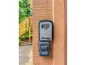 Exterior shot showcasing the keypad access to the home, which could be great for renters at 3440 Quinn Ridge Dr, Snellville, GA 30039