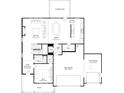 Open-concept floor plan featuring a spacious great room, kitchen, dining area, and a two-bay garage at 675 Crest Line Trl, Powder Springs, GA 30127