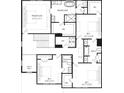 Second-floor plan featuring a primary suite, three bedrooms, and three bathrooms at 675 Crest Line Trl, Powder Springs, GA 30127