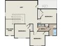Second-floor plan showcasing the loft, bedrooms, and bath layout at 214 Villa Rica Spgs, Villa Rica, GA 30180