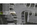 Aerial view of the townhome showcasing its well-kept landscaping and proximity to parking at 3155 Tarian Way, Decatur, GA 30034