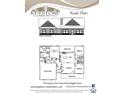 Rose plan showcasing the front elevation and layout of the home at 92 Jeffrey Ln, Dallas, GA 30157