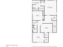 Second floor layout featuring a primary bathroom, laundry room, and multiple bedrooms with closets at 40 Oakwood Dr, Covington, GA 30016