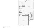 First floor layout featuring garage, kitchen, living room, bathroom, and foyer at 40 Oakwood Dr, Covington, GA 30016