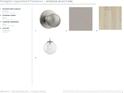 Interior finish palette showcasing door handles, flooring, and lighting options at 1572 Wicker Wood Se Pl, Smyrna, GA 30080