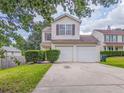 Charming two-story home with a two-car garage, landscaped yard, and inviting curb appeal at 3623 Thurleston Sw Ct, Marietta, GA 30008