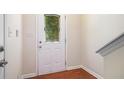 Entryway showcasing a stained glass door, hardwood floors, and neutral walls at 3068 Lauren Parc Rd, Decatur, GA 30032