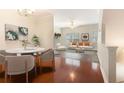 A bright dining area leads to a spacious living room with an inviting atmosphere at 3068 Lauren Parc Rd, Decatur, GA 30032