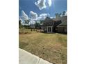 A new home boasts lush front yard with newly installed sod and fresh landscaping at 5000 Fairview Cir, Villa Rica, GA 30180