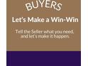 Marketing advertisement about buyer win-win situation with telling the seller what they need at 360 Kelly Se St, Atlanta, GA 30312