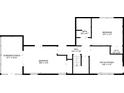 Detailed floor plan showcasing the layout of the second floor, including all rooms and dimensions at 976 Bakers Bridge Rd, Douglasville, GA 30134