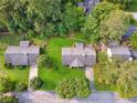 A residential neighborhood surrounded by mature trees and lush greenery at 3690 Basswood Rd, Snellville, GA 30039