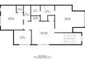 Detailed floorplan of the secondary level displaying bedrooms, Gathering room, and laundry room at 185 Bellehaven Dr, Woodstock, GA 30188
