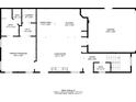 Detailed floorplan displaying layout of the primary bedroom, living room, kitchen, and dining area at 185 Bellehaven Dr, Woodstock, GA 30188