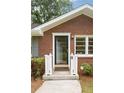 Close-up of front entrance highlighting the brick facade and well-maintained landscaping at 2855 Monticello Pl, Decatur, GA 30030